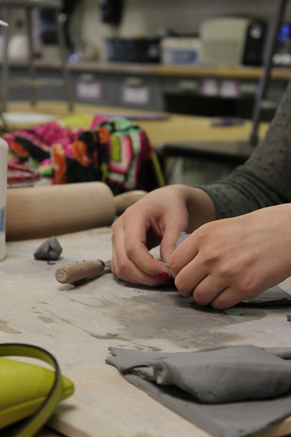 Students have been making sculptures for the Avila Art Show the past weeks.