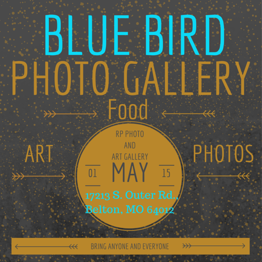 Come visit the Blue Bird Photo Gallery May 1