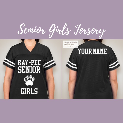 senior girls jerseys