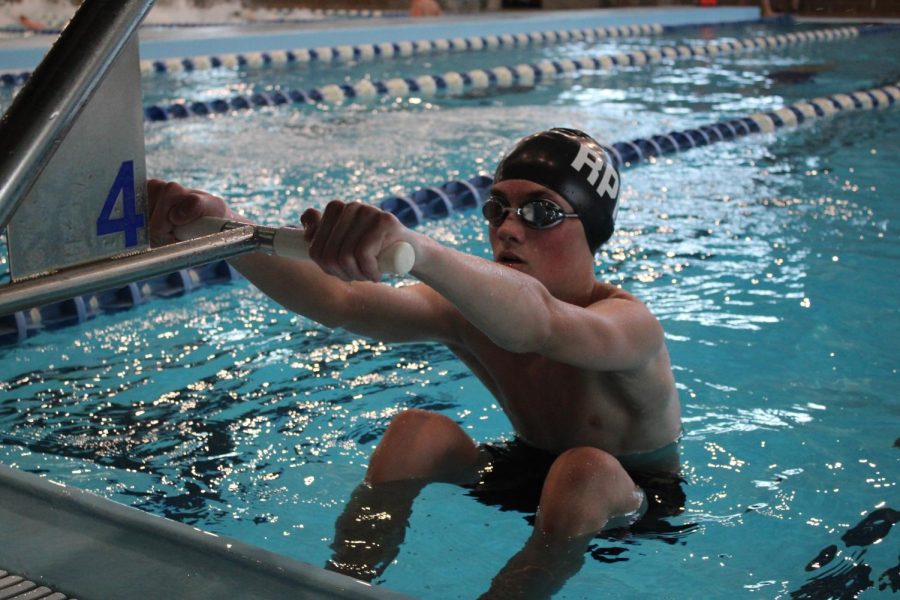 Boys swim relays